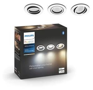 PHILIPS MILLISKIN HUE PODESIVA UGRADBENA SVJETILJKA ALUMINIJ 3X4.2W 2200-6500K 8720169319813