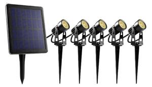 SET 5x LED Vanjska lampa sa solarnim panelom LED/4000 mAh IP44