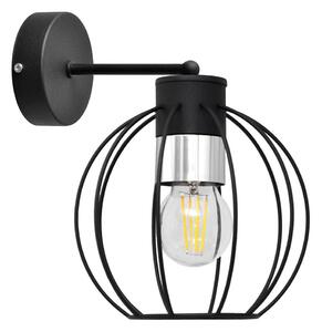 Zidna lampa STARLIGHT 1xE27/15W/230V crna/srebrna