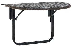 VidaXL Balkonski stol smeđi 60 x 60 x 40 cm od poliratana