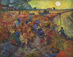 Reprodukcija Red Vineyards at Arles, 1888, Vincent van Gogh