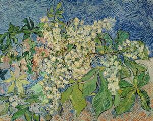 Reprodukcija Blossoming Chestnut Branches, 1890, Vincent van Gogh