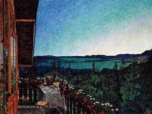 Reprodukcija Summer Nights, Harald Sohlberg