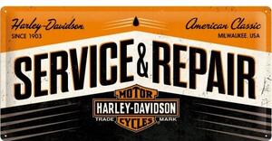 Metalni znak Harley-Davidson - Service & Repair, (50 x 25 cm)