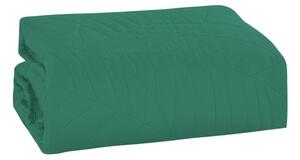 Zeleni prekrivač za krevet sa uzorkom LEAVES Dimenzije: 170 x 210 cm