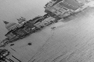 Slika slavni kanali u Veneciji u crno-bijelom dizajnu
