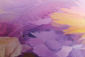 Slika cvijeće jarkih boja - ulje na platnu