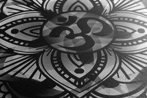 Slika Mandala zdravlja u crno-bijelom dizajnu