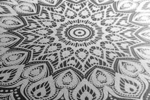 Slika Mandala harmonije u crno-bijelom dizajnu