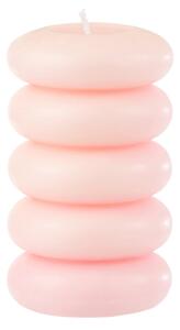 Stupasta svijeća MACARON 11,5 cm ružičasta