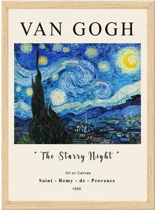 Plakat u okviru 55x75 cm Vincent van Gogh - Wallity