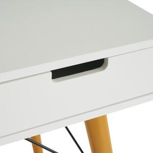 Radni stol s bijelom pločom stola 55x120 cm – Casa Selección