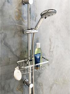 Samodržeća kupaonska polica od nehrđajućeg čelika u srebrnoj boji Floresta - Wenko