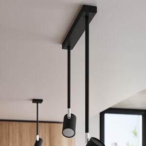 Crna stropna svjetiljka 30x10 cm Jones - Nice Lamps