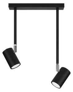 Crna stropna svjetiljka 30x10 cm Jones - Nice Lamps