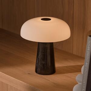 DFTP by Nordlux Sjajna mini punjiva LED stolna lampa, crni mramor, prigušiva, prigušiva, Crno, Dnevni boravak/blagovaonica, Mramor