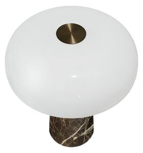 DFTP by Nordlux Sjajna mini LED punjiva stolna lampa, smeđi mramor, prigušiva, prigušiva, Smeđa / hrđa, Dnevni boravak/blagovaonica, Mramor
