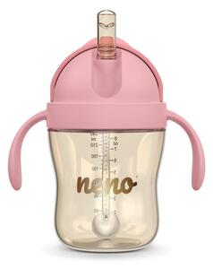 NENO BEBESITO bočica sa slamkom 240 ml, roza