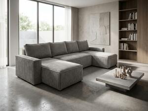 Kutna garnitura u obliku slova U SMART COSARO 295x140 cm, svjetlosiva