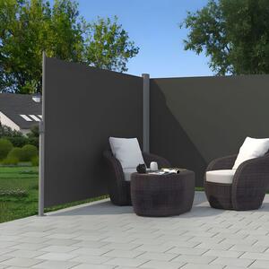 Dvostrana tenda, mrežica 300 x 300 x 180 cm za terasu i balkon - siva