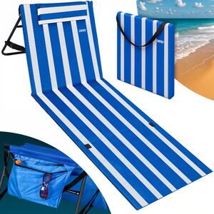 Sklopiva podloga za plažu s naslonom 158 × 56 cm antracit