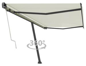 VidaXL Samostojeća automatska tenda 500 x 350 cm krem