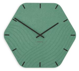 Zidni sat Luxhora Unda Mint Green 11 boja kazaljki