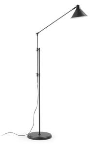 Crna stojeća svjetiljka s metalnim sjenilom (visina 220 cm) Dione – Kave Home