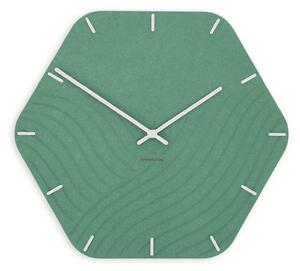 Zidni sat Luxhora Unda Mint Green 11 boja kazaljki