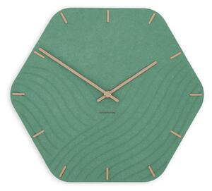 Zidni sat Luxhora Unda Mint Green 11 boja kazaljki