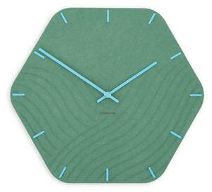 Zidni sat Luxhora Unda Mint Green 11 boja kazaljki