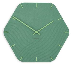 Zidni sat Luxhora Unda Mint Green 11 boja kazaljki