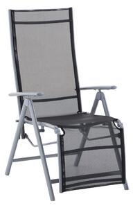 Crna metalna vrtna stolica Ariola – Garden Pleasure