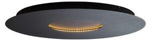 Moderna stropna svjetiljka crna 60 cm uklj. LED s 3-stupanjskim prigušivanjem - Morning