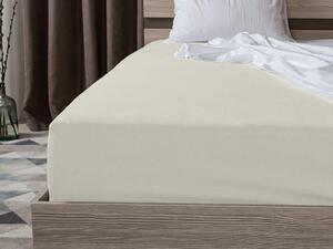 Jersey plahta sivo-bež 90 x 200 cm