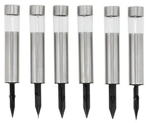 BAUHAUS Set solarnih svjetiljki Mini (D x Š x V: 4,7 mm x 4,7 cm x 33,5 mm, Srebrna, IP44)