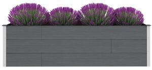 VidaXL Vrtna posuda za sadnju siva 200 x 50 x 54 cm WPC