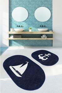 Plave kupaonske prostirke u setu od 2 kom 100x60 cm - Minimalist Home World