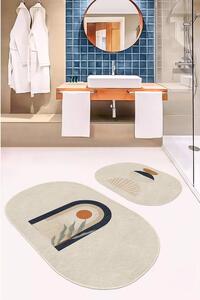 Bež kupaonske prostirke u setu od 2 kom 100x60 cm - Minimalist Home World