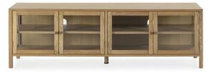 TV komoda u dekoru hrasta u prirodnoj boji 160x50x40 cm Ceci – MOME