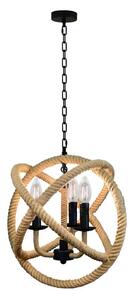 Luster na lancu ROPE GLOBO 3xE14/10W/230V