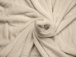 Bež deka od mikropliša VIOLET, 170x200 cm