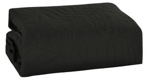 Tamno sivi prekrivač za krevet sa uzorkom LEAVES Dimenzije: 170 x 210 cm