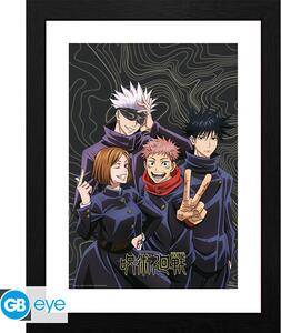 Uokvireni poster Jujutsu Kaisen - Team Picture