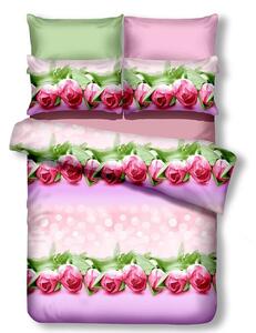 Posteljina od mikrovlakna EMERALD FRANCESCO ružičasta Dimenzije posteljine: 2 ks 80 x 80 cm | 200 x 220 cm