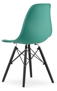 York OSAKA zelena stolica s crnim nogama