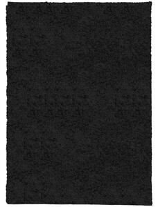 VidaXL Čupavi moderni tepih s visokim vlaknima crni 200x280 cm