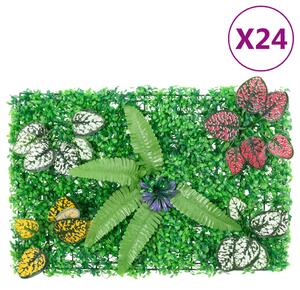 VidaXL Ograda od umjetnih biljaka 24 kom zelena 40 x 60 cm