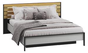 Krevet Fresno AT101Bračni, Siva, 160x200, Metal, Laminirani iveral, Basi a doghePodnice za krevet, 192x211x92cm
