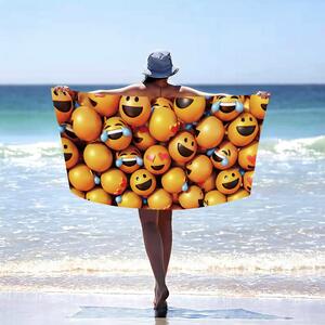 Ručnik za plažu sa smajlijima Širina: 100 cm | Duljina: 180 cm